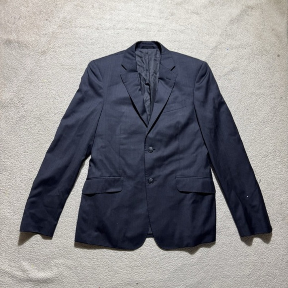 Rag & Bone Blazer Mens 38 Black‎ Two Button Wool Blend For Barneys Jacket Collar